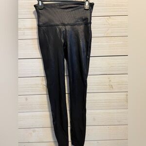 SPANX Chic Black Faux Leather Leggings